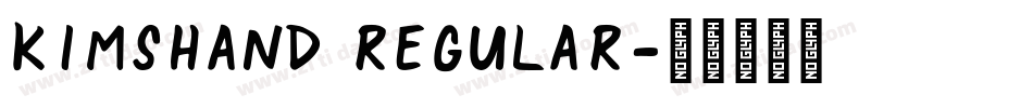 KimsHand Regular字体转换